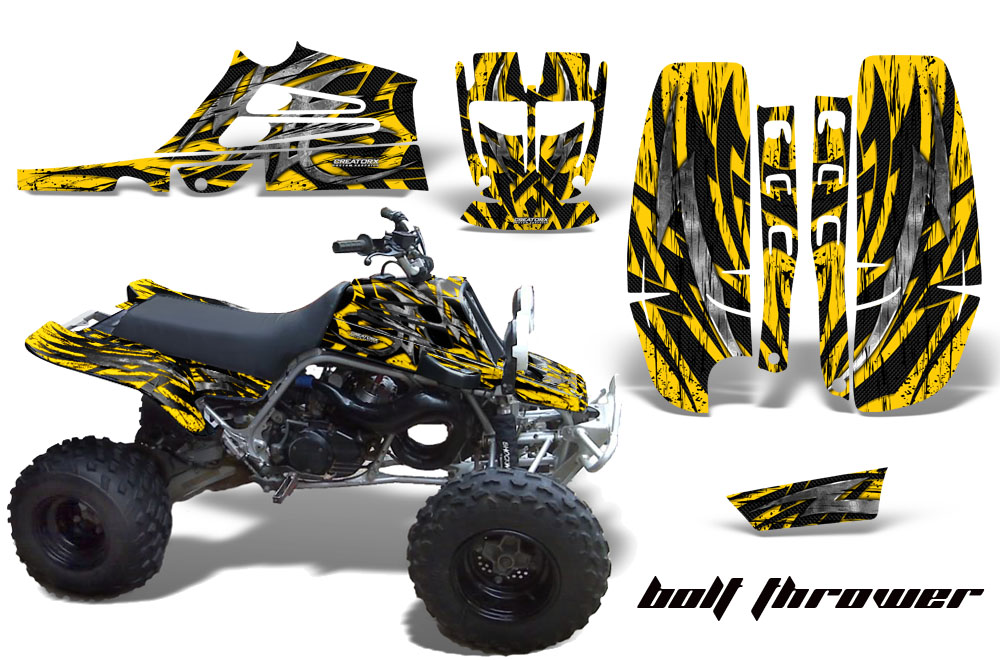 Yamaha Banshee Full Bore Graphic Kit Bolt Thrower Yellow BB